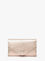 Coin Purse Leather Etrier Pink etincelle irisee EETI5018