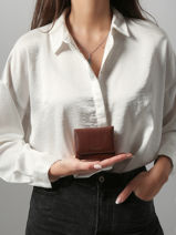 Porte-monnaie S Tradition Cuir Etrier Marron tradition ETRA095S-vue-porte