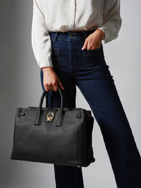 Handbag L Equestre Leather Etrier Black equestre EEQT142L other view 1