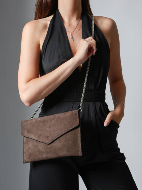 Pochette De Soirée L Paddock Cuir Etrier Marron paddock EPAD075L vue secondaire 1